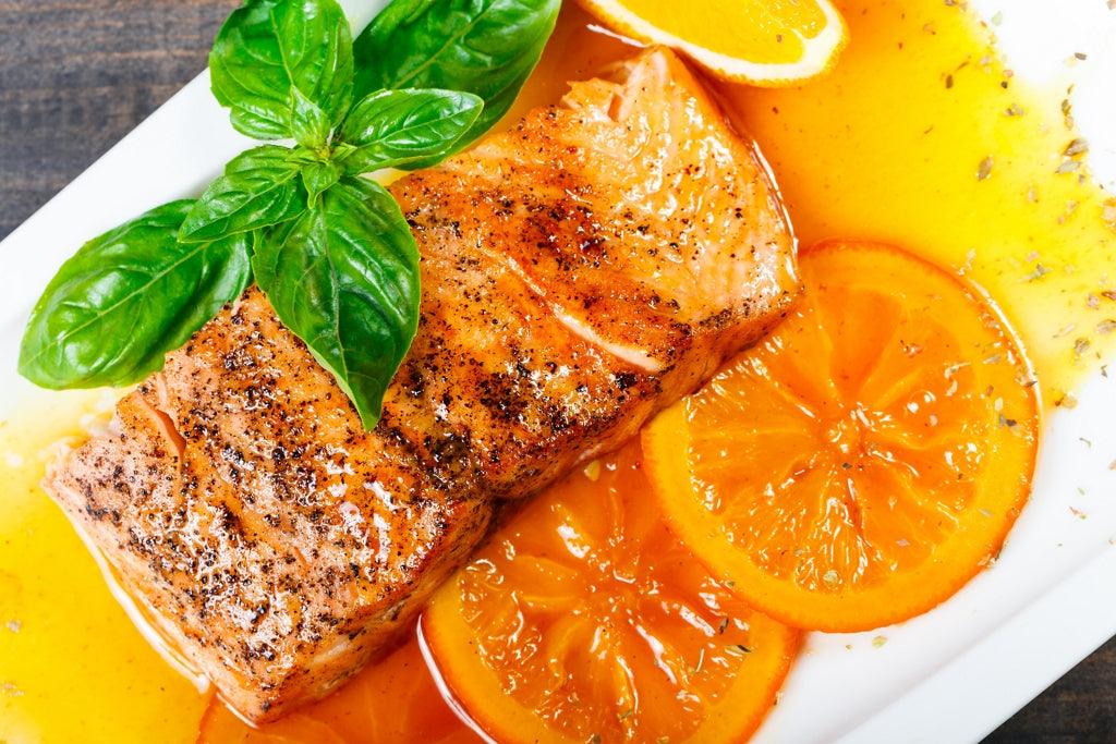 Garlic Salmon with Manuka Honey