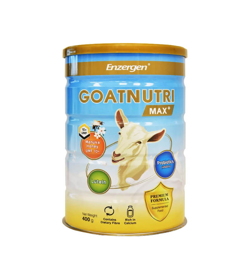 Goatnutri MAX goat milk powder with Manuka honey probiotics and lutein