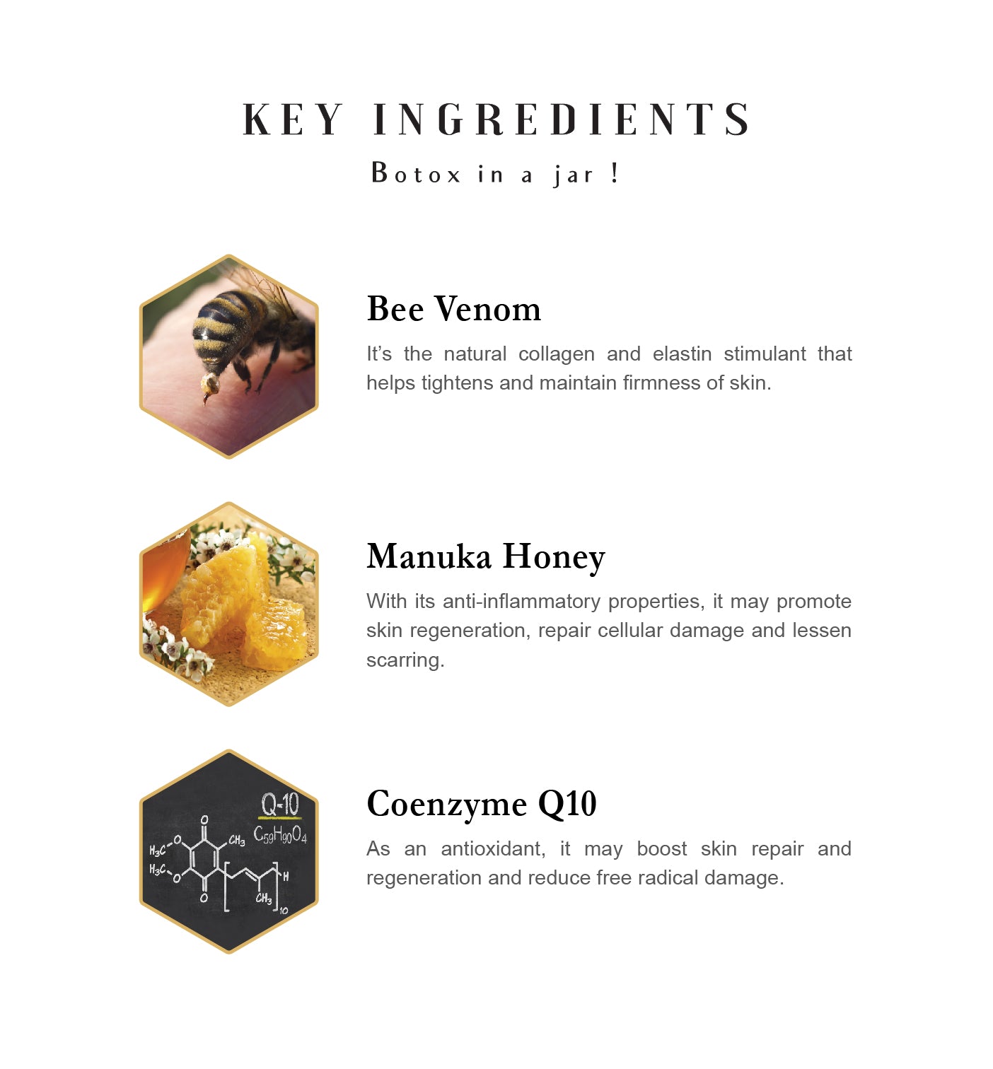 Bee Venom Mask + CO Q10 - KiwiCorp