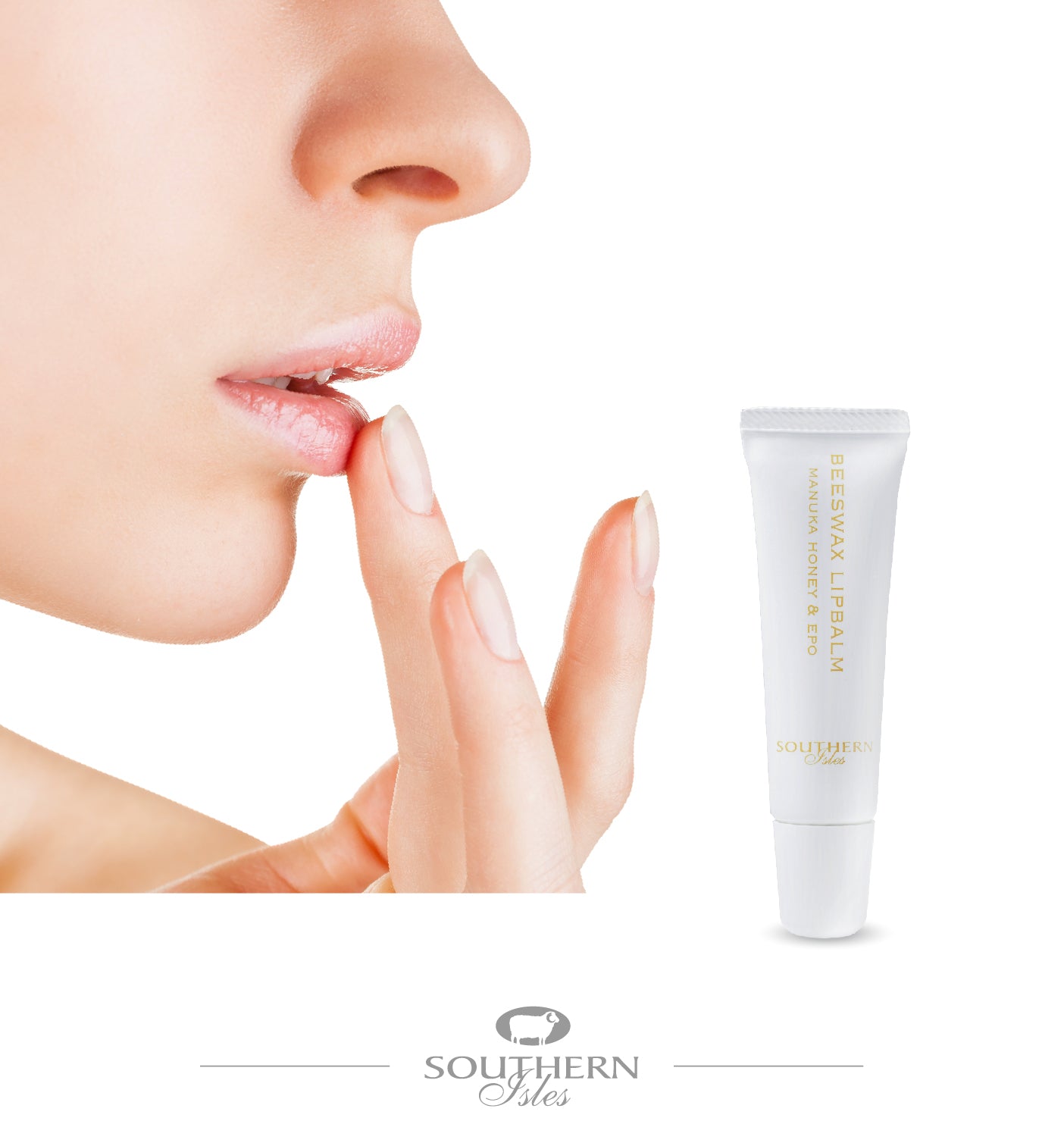 Product image of Manuka Honey and Beeswax Lip Balm from KiwiCorp – natural lip care for moisture and protection.
