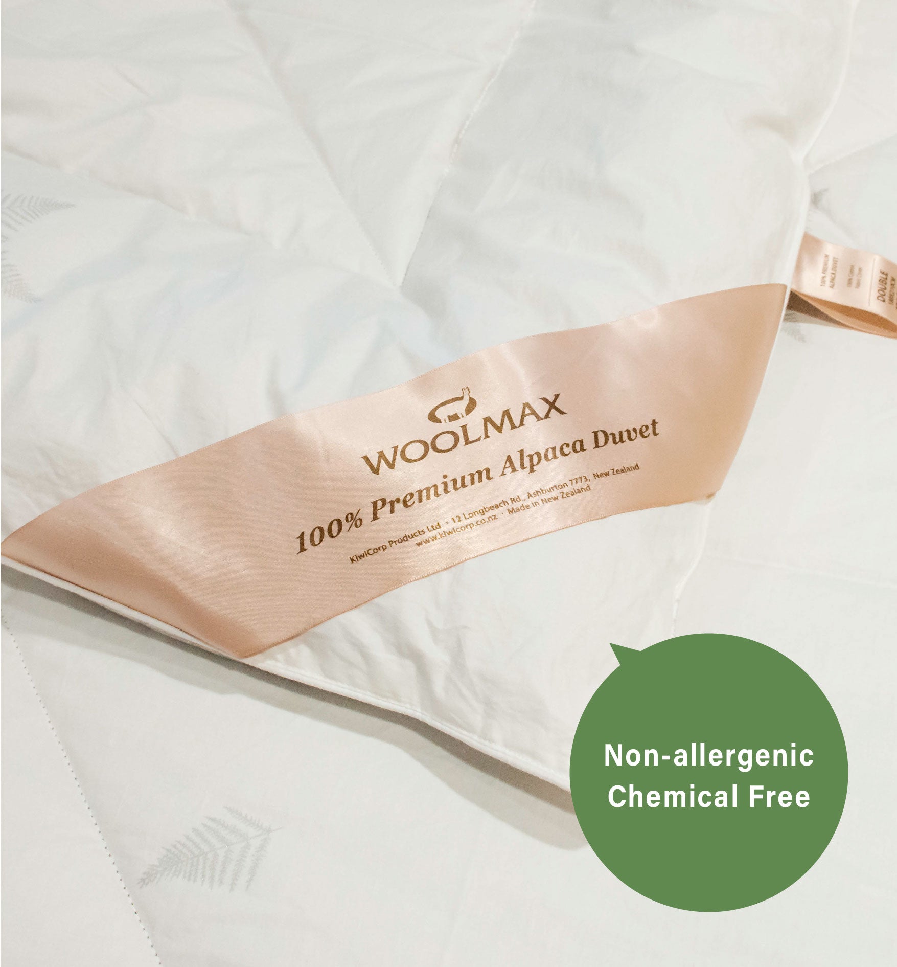 Product image of WoolMax Premium Alpaca Duvet from KiwiCorp – luxurious and breathable bedding for restful sleep.